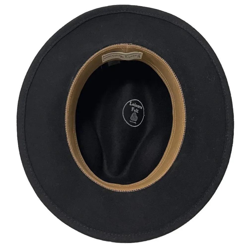 COUNTRY GENTLEMAN 100% Wool Fedora Hat L